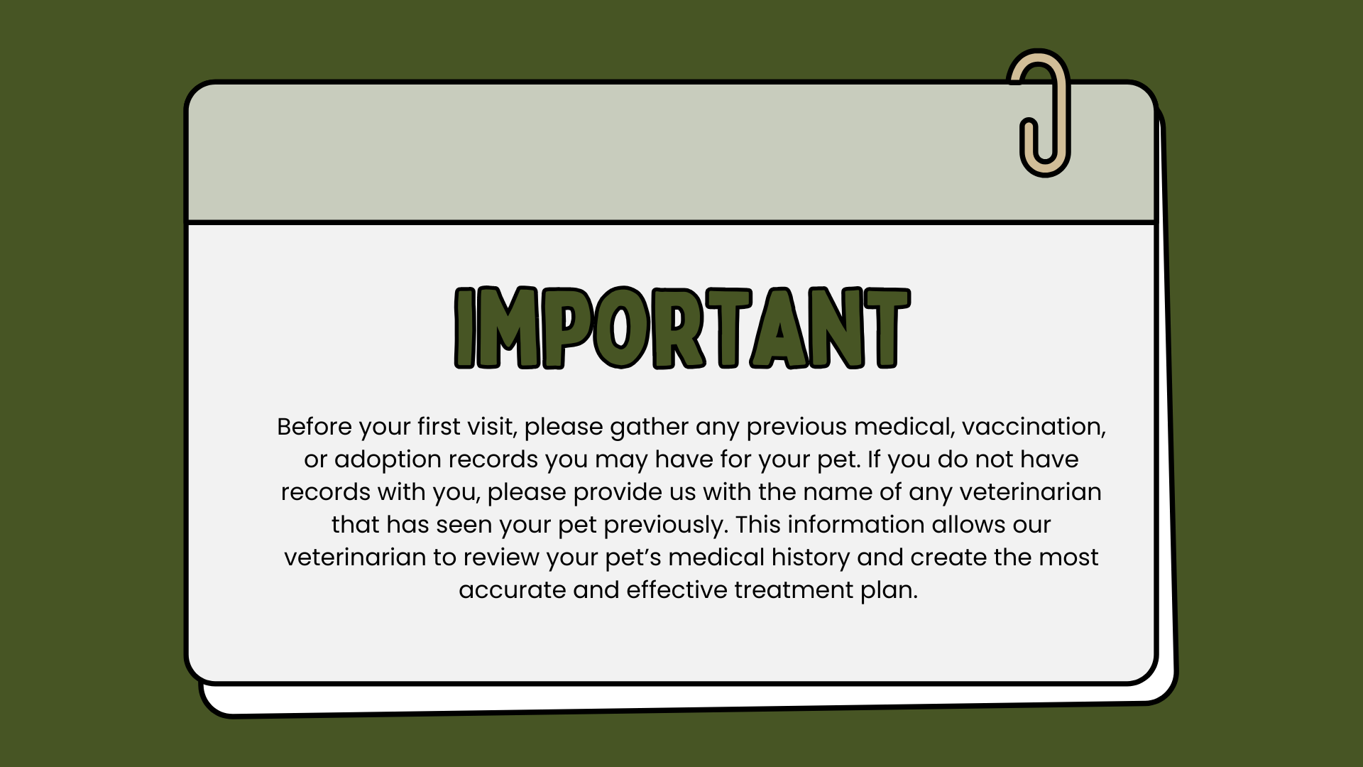 Important info graphic